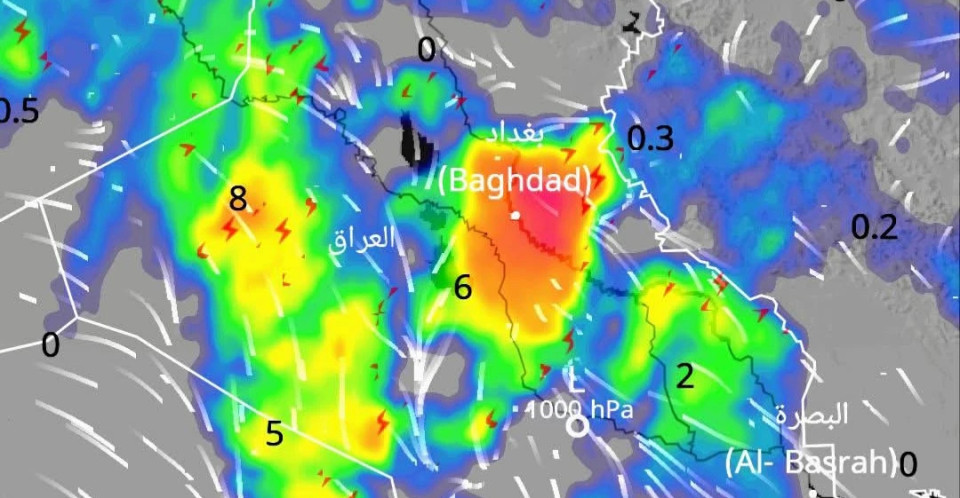 من السبت حتى الاثنين.. أمطار رعدية غزيرة تضرب أغلب مناطق العراق