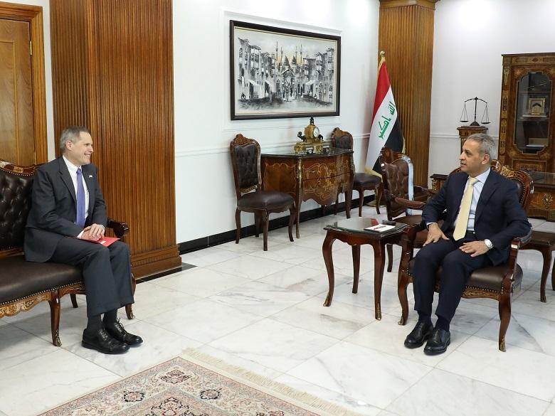 زيدان والسفير الأمريكي يبحثان التعاون بين القضاء العراقي وجهات التحقيق الأمريكية