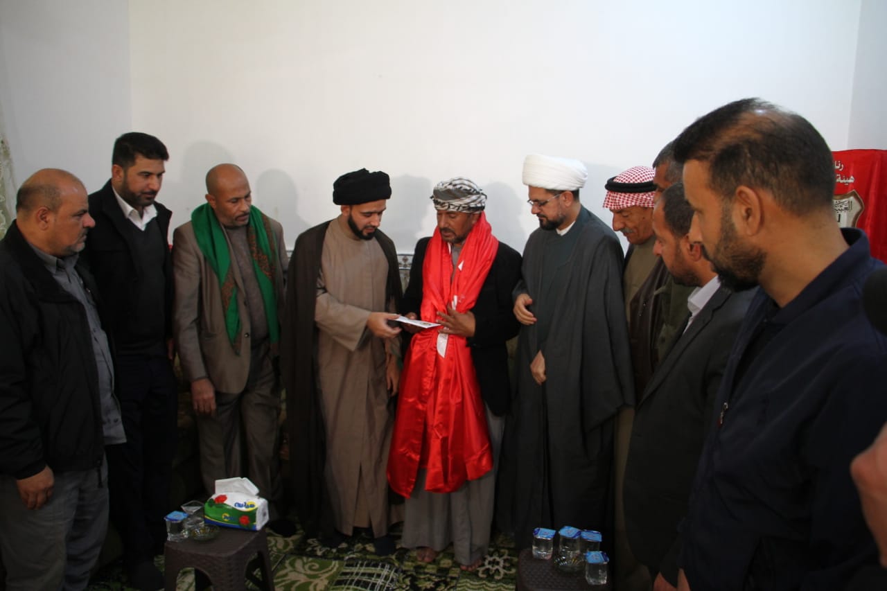 العتبة الحسينية ترسل وفدا لحضور مجلس عزاء لأحد الشهداء بمحافظة الانبار