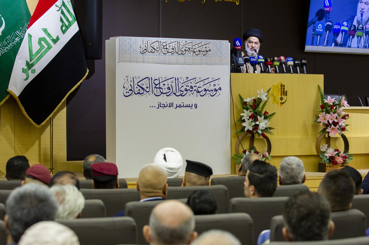 السيد الصافي: فتوى المرجع السيستاني منعت وصول الإرهاب إلى البلدان الأُخَر (صور)