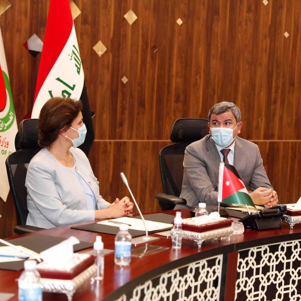 وزير النفط يبحث مع وزيرة الطاقة الاردنية مشروع انبوب "بصرة – عقبة"