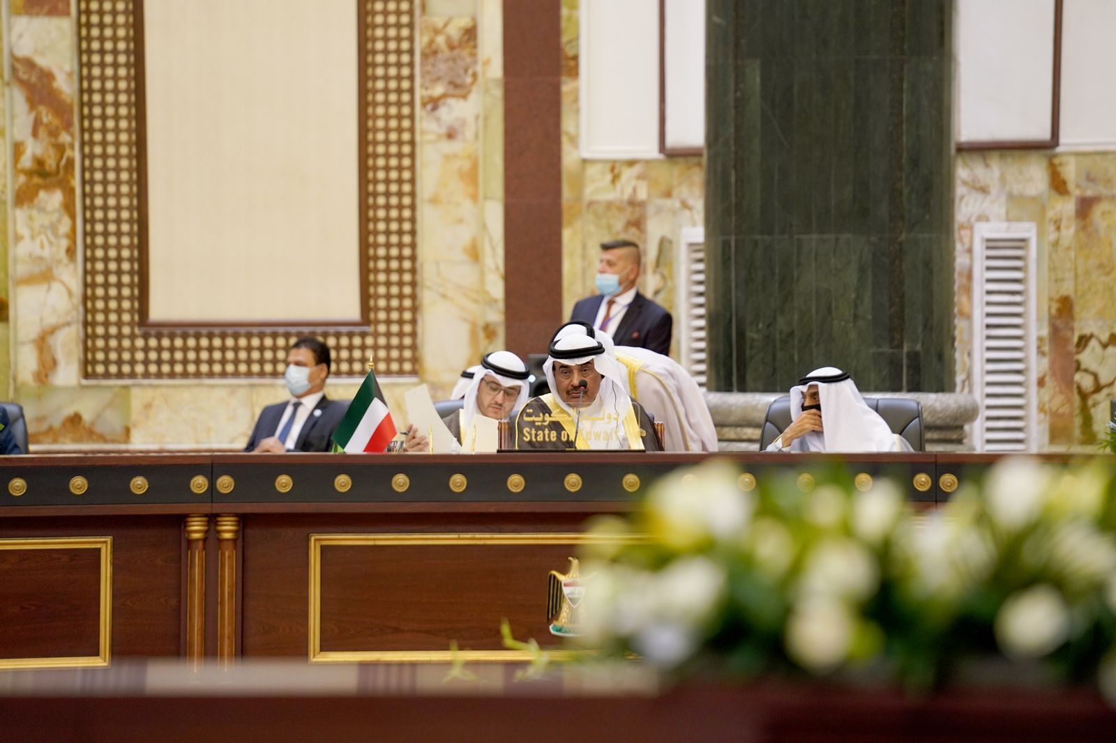 رئيس الوزراء الكويتي: المنطقة العربية لن تنعم بالاستقرار طالما يفتقدها العراق المقبل على مرحلة مصيرية