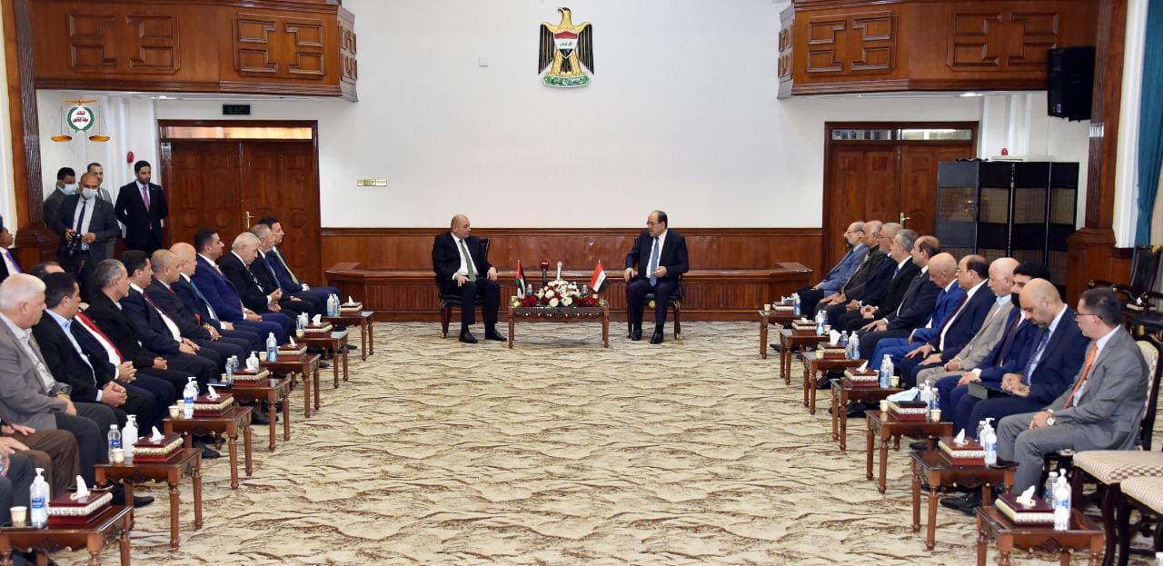 المالكي لرئيس البرلمان الأردني: التكاتف ضروري لحلحة أزمات المنطقة