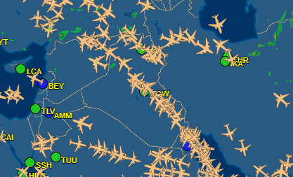 اليك ابرز شركات الطيران العالمية التي عاودت المرور في الاجواء العراقية (شاهد الاجواء لحظة بلحظة)
