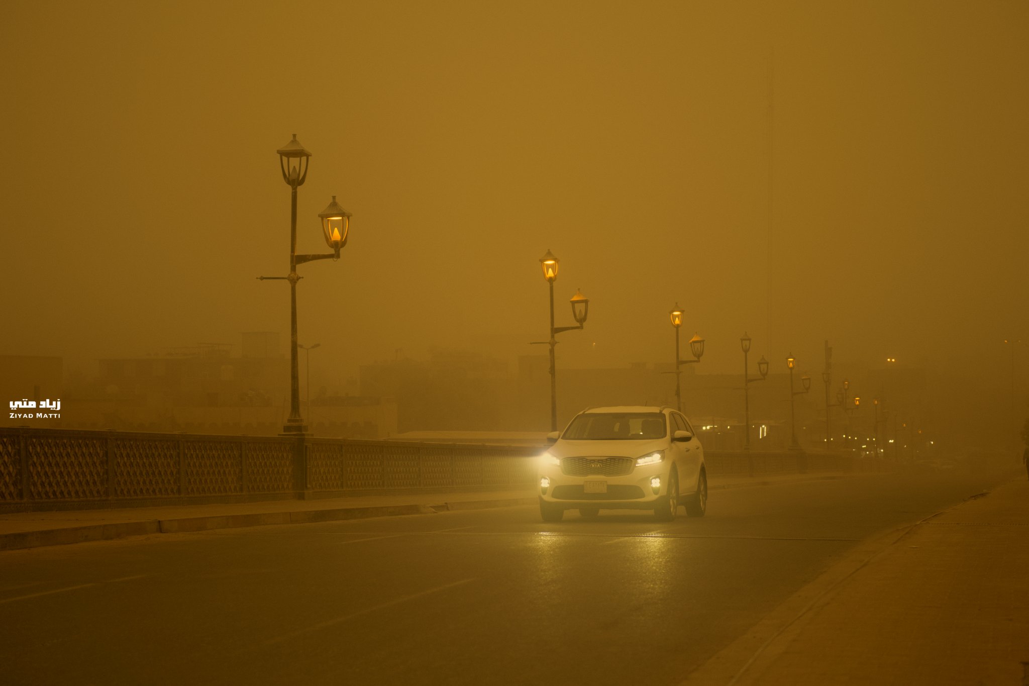 الغبار يغزو أجواء العراق.. عواصف ترابية وارتفاع بدرجات الحرارة
