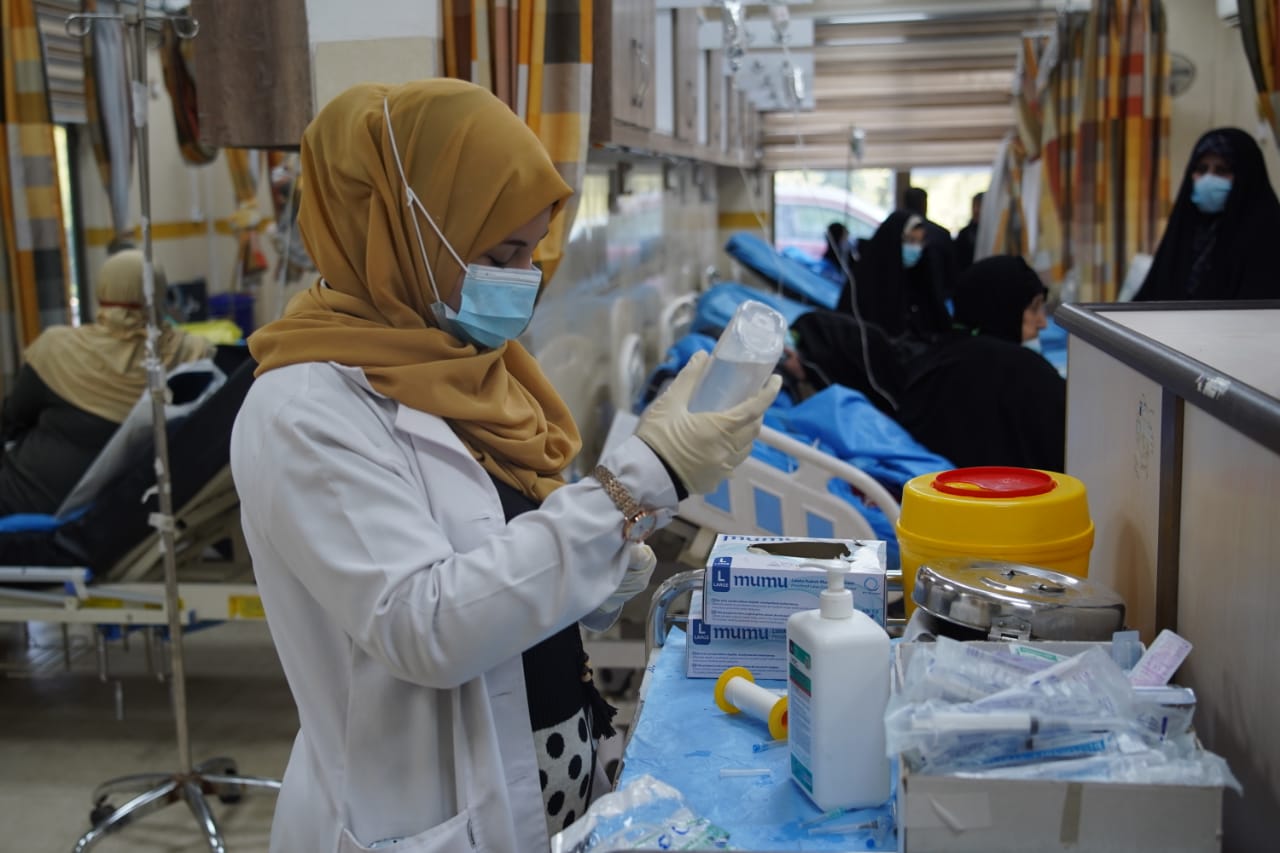 ارتفاع طفيف باصابات كورونا في العراق