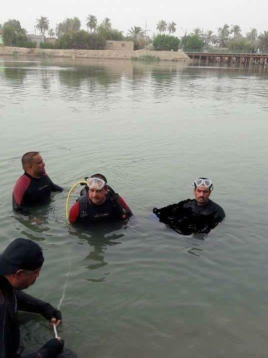 "لفظ أنفاسه الأخيرة".. انقاذ زائر إيراني بعد غرقه في نهر الفرات