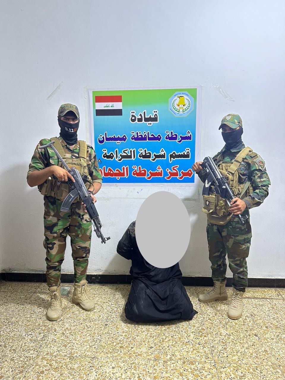 الإطاحة بمجرم قتل ابنته وأصاب زوجته في ميسان