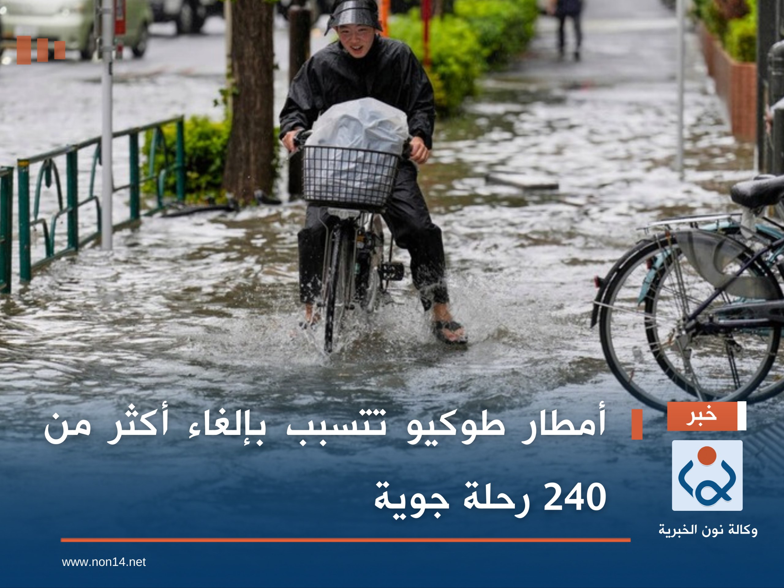 أمطار طوكيو تتسبب بإلغاء أكثر من 240 رحلة جوية (فيديو)