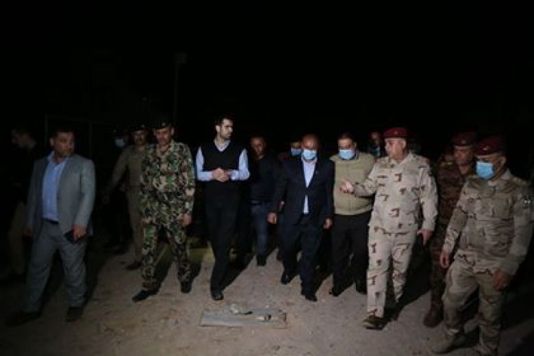 ثلاث صواريخ امريكية على مطار كربلاء.. والمحافظ وقيادات امنية يتفقدون المطار