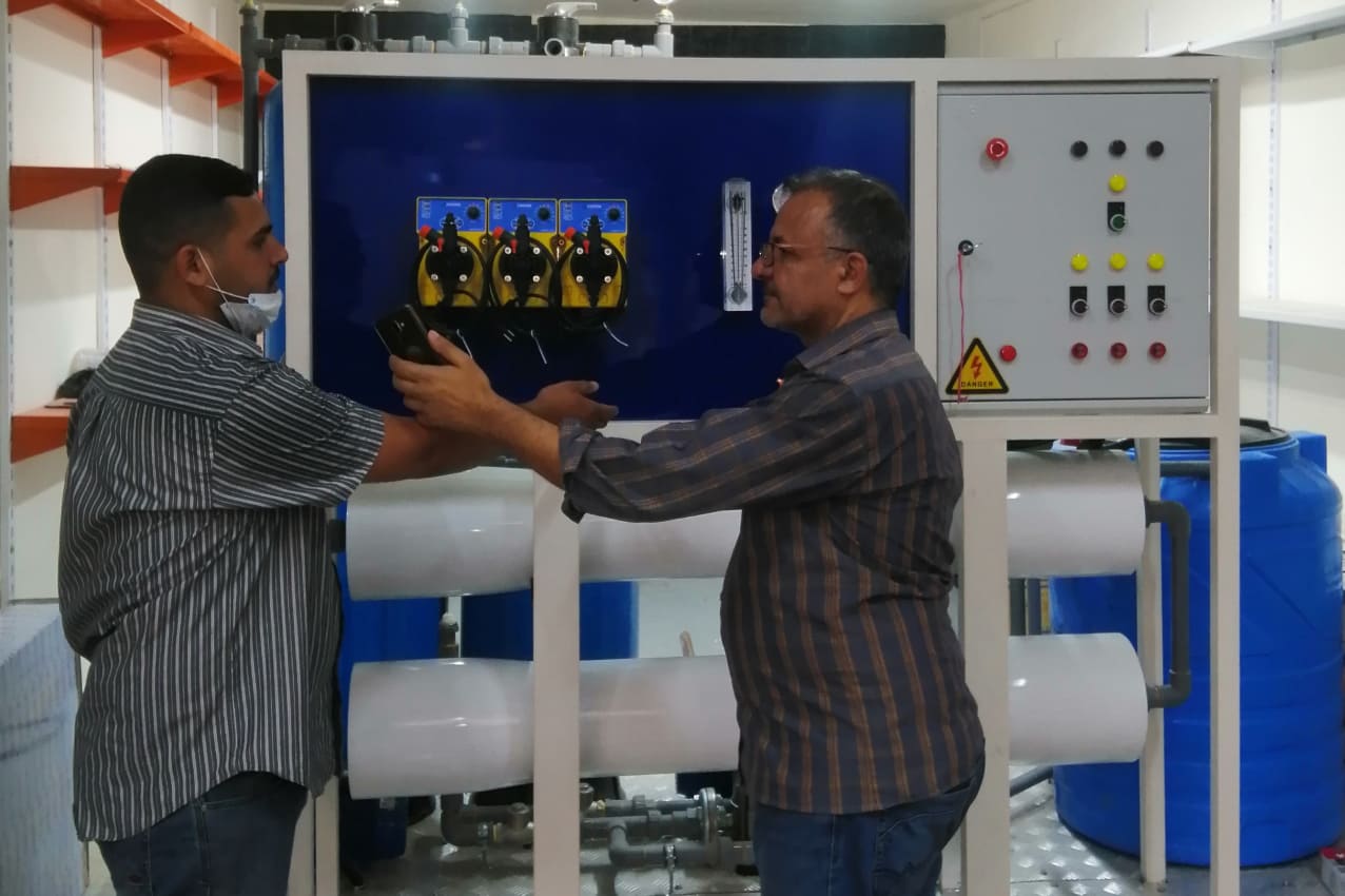 بالصور:تصنيع جهاز تعفير محلي في كربلاء المقدسة