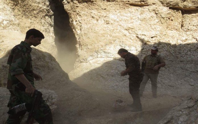 الحشد الشعي يطارد داعش في ” تل سليمة” بديالى