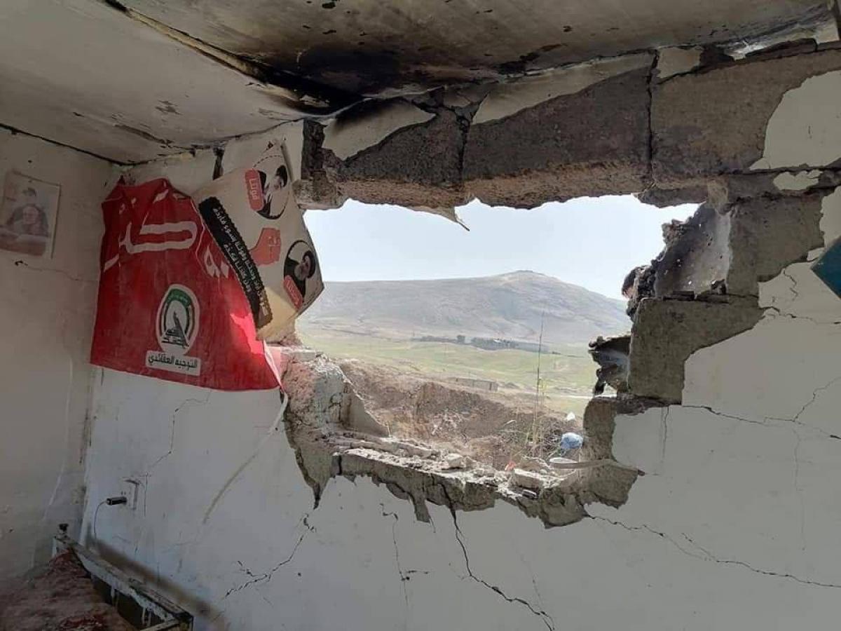 بالصور:قصف صاروخي استهدف الحشد في نينوى