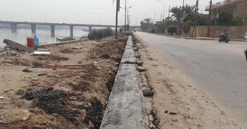 كربلاء:مشروع تطوير شارع الكورنيش في قضاء طوريج