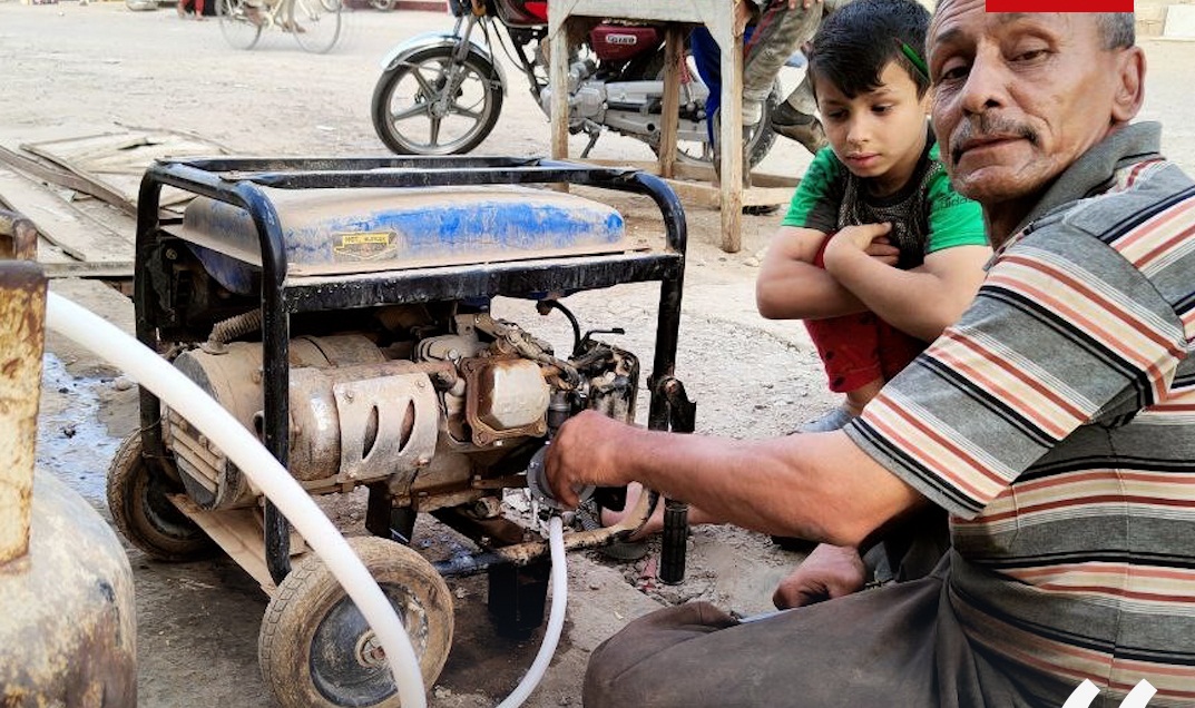 عراقي يحور مولدات المنازل من وقود البنزين إلى الغاز السائل