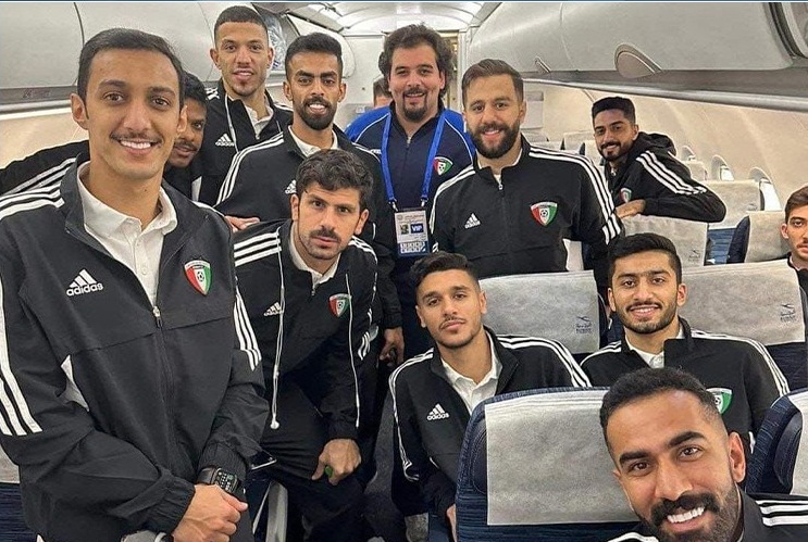 المنتخب الكويتي يصل البصرة