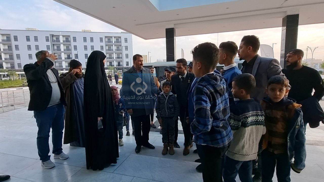 تنفيذا لتوجيهات ممثل المرجعية الدينية العليا مؤسسة وارث الدولية لعلاج الاورام السرطانية تستقبل اطفال المثنى المرضى