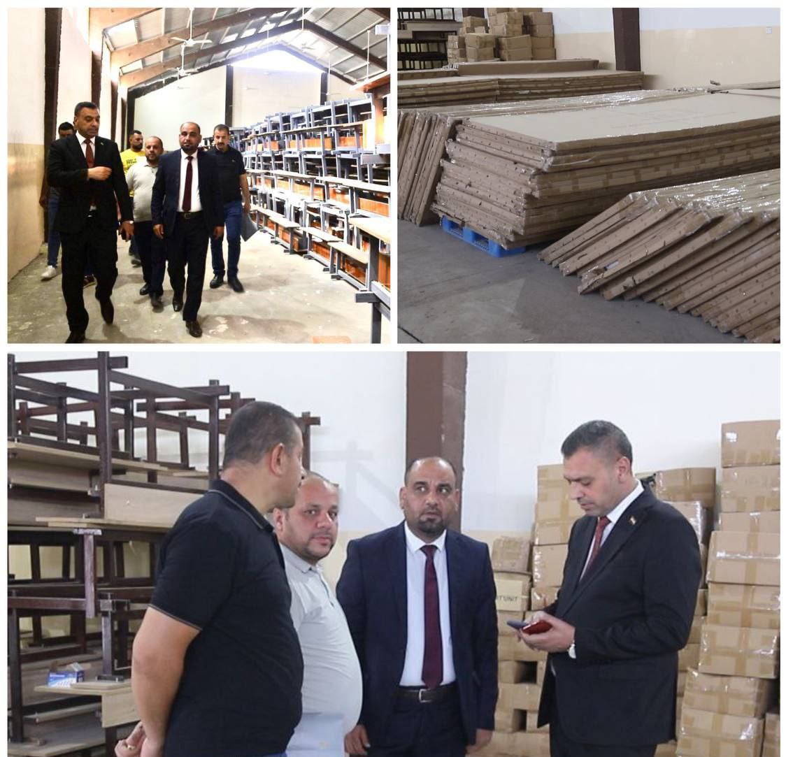 التربية تجهز مدارس نينوى ب(٣٧) الف مقعد مدرسي مزدوج و(٣٥٠٠) سبورة