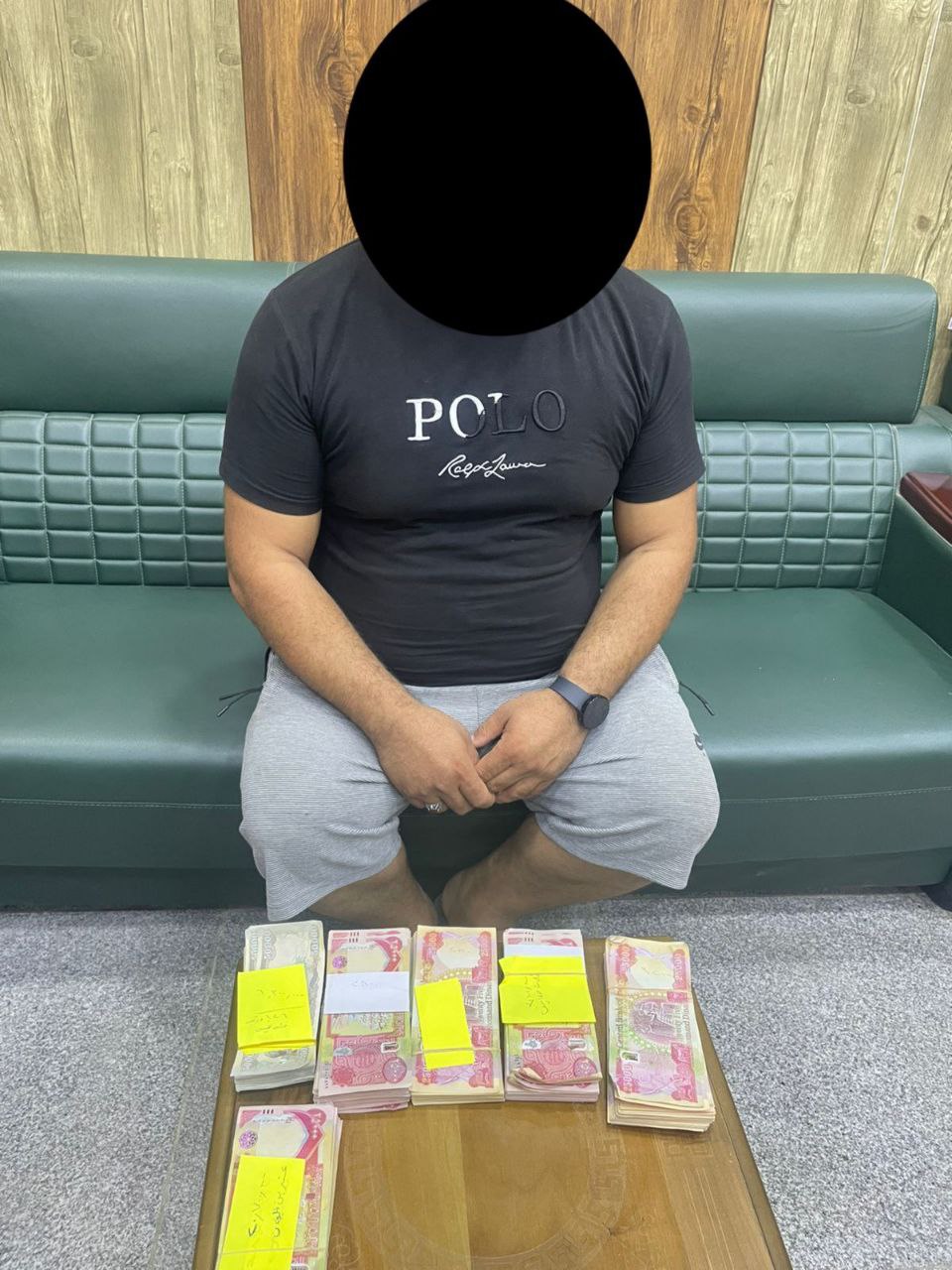 ضبط أكثر من (20) مليون دينار عراقي مزوره بحوزة مسافر عراقي في منفذ القائم الحدودي