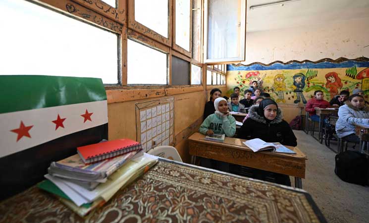 بالصور:المدارس تعيد فتح أبوابها في دمشق