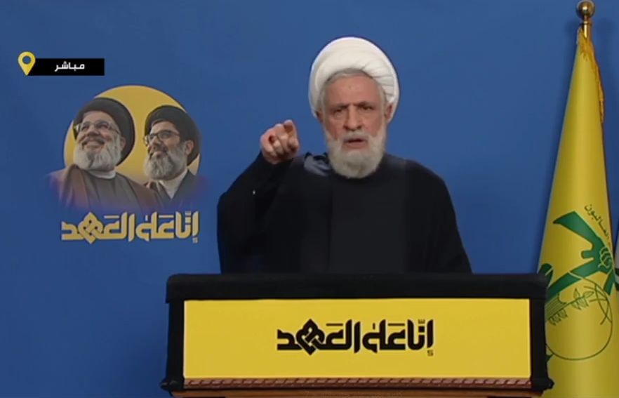 الشيخ قاسم في وادع السيدين نصر الله وصفي الدين: المقاومة مستمرة وقوية  وحجم الإجرام الإسرائيلي كان غير مسبوقا