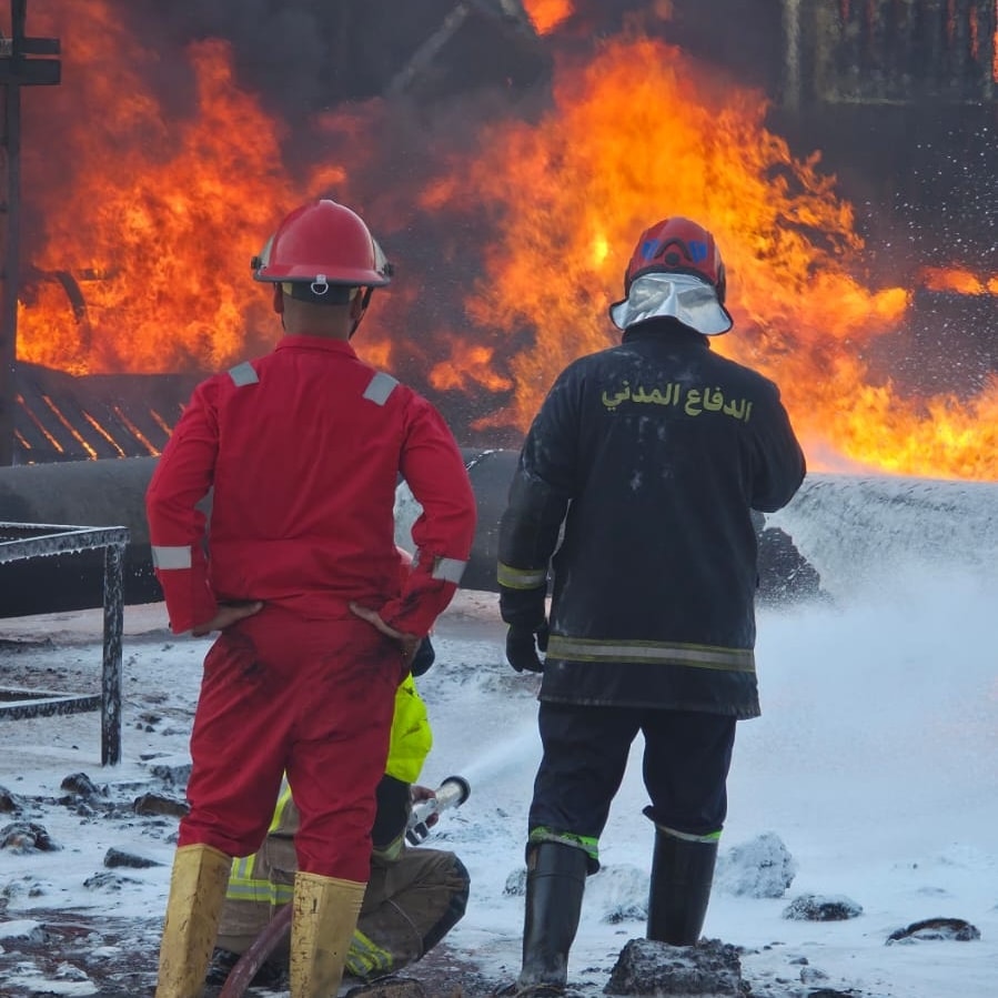 وزارة النفط توضح اسباب حريق "مستودع البرجسية" في البصرة