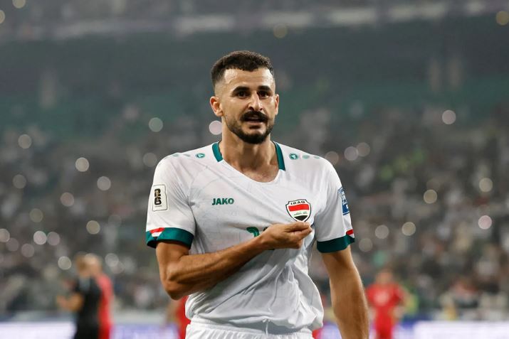 الاتحاد العراقي: إصابة أيمن حسين قد تبعده عن المباريات المتبقية للمنتخب في كأس العرب