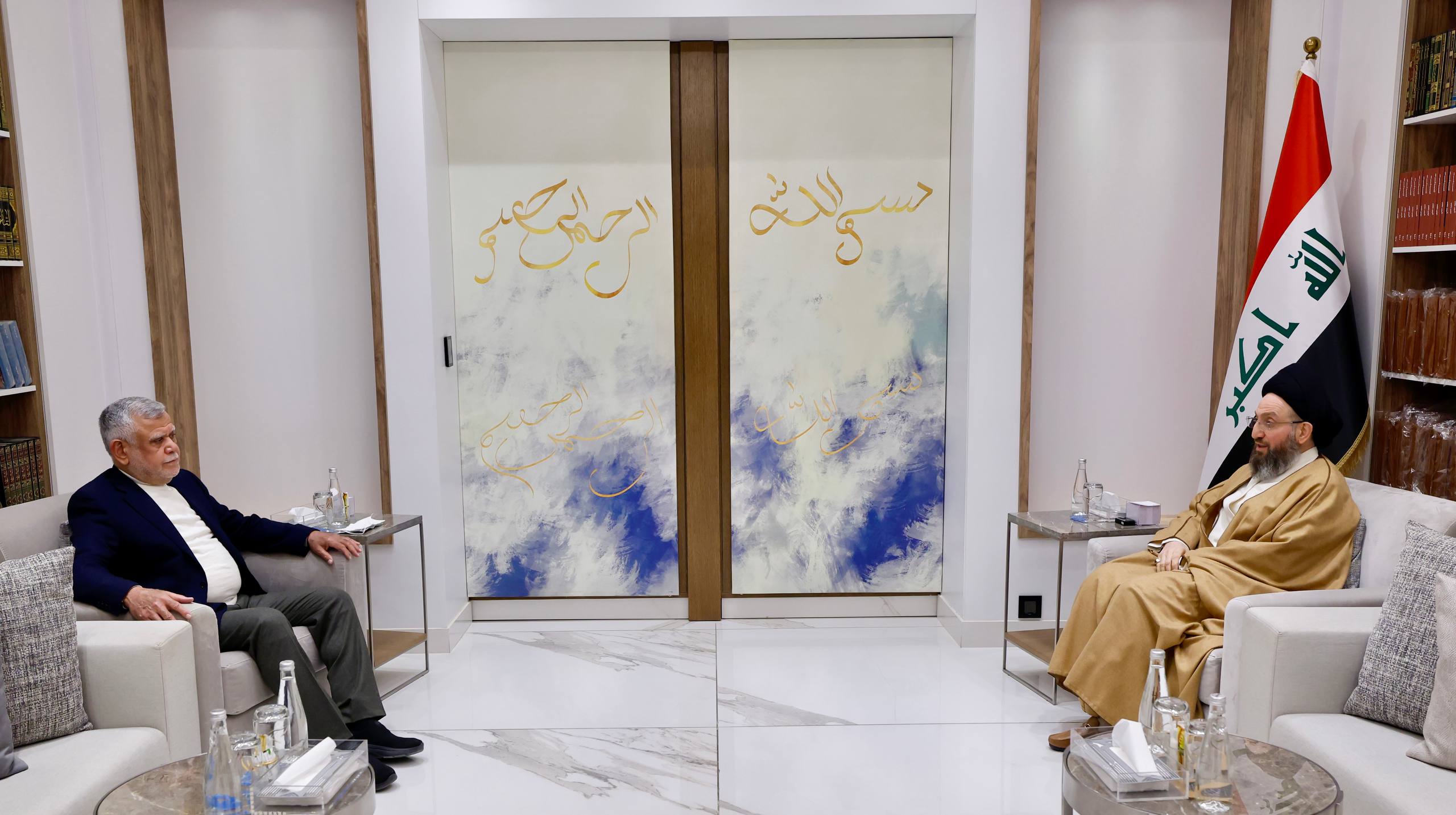 الحكيم والعامري يؤكدان أهمية وحدة الإطار التنسيقي باعتباره ركيزة أساسية من ركائز الاستقرار