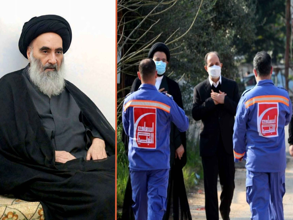 السيد السيستاني لإسعاف النبطية في لبنان: عملكم الاغاثي محبوب لله تعالى بل ربما يبلغ درجة الوجوب الكفائي