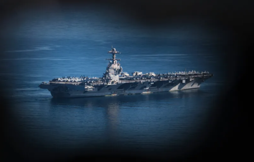 أكبر حاملة طائرات أمريكية جيرالد آر فورد تغادر الشرق الأوسط بعد فترة انتشار قياسية