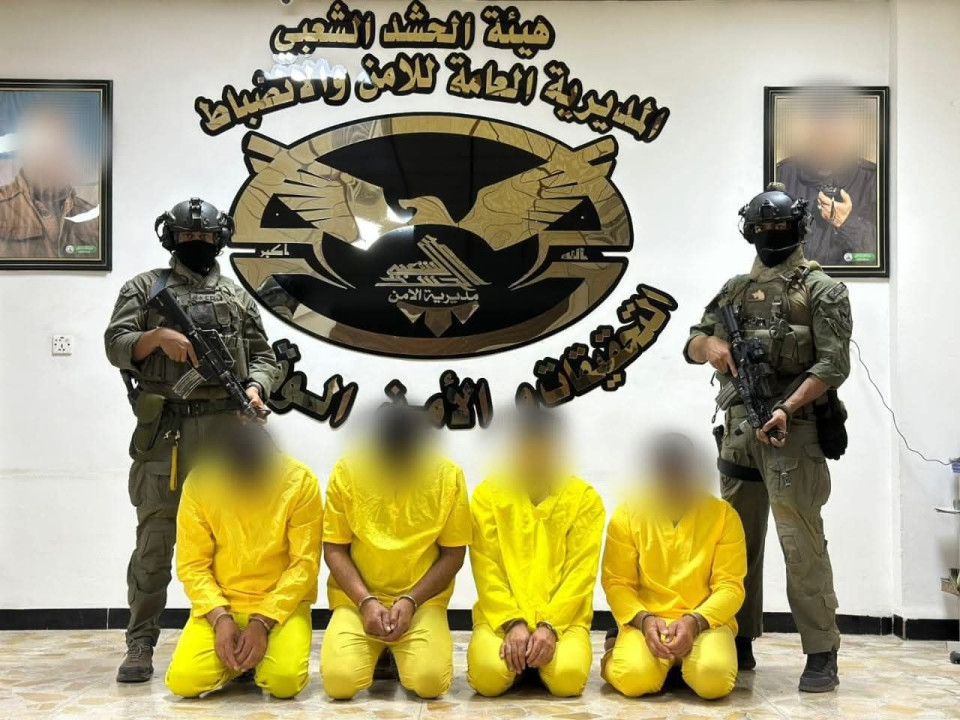 اطاح بهم الحشد الشعبي .. السجن 15 عامًا بحق اربعة ارهابيين