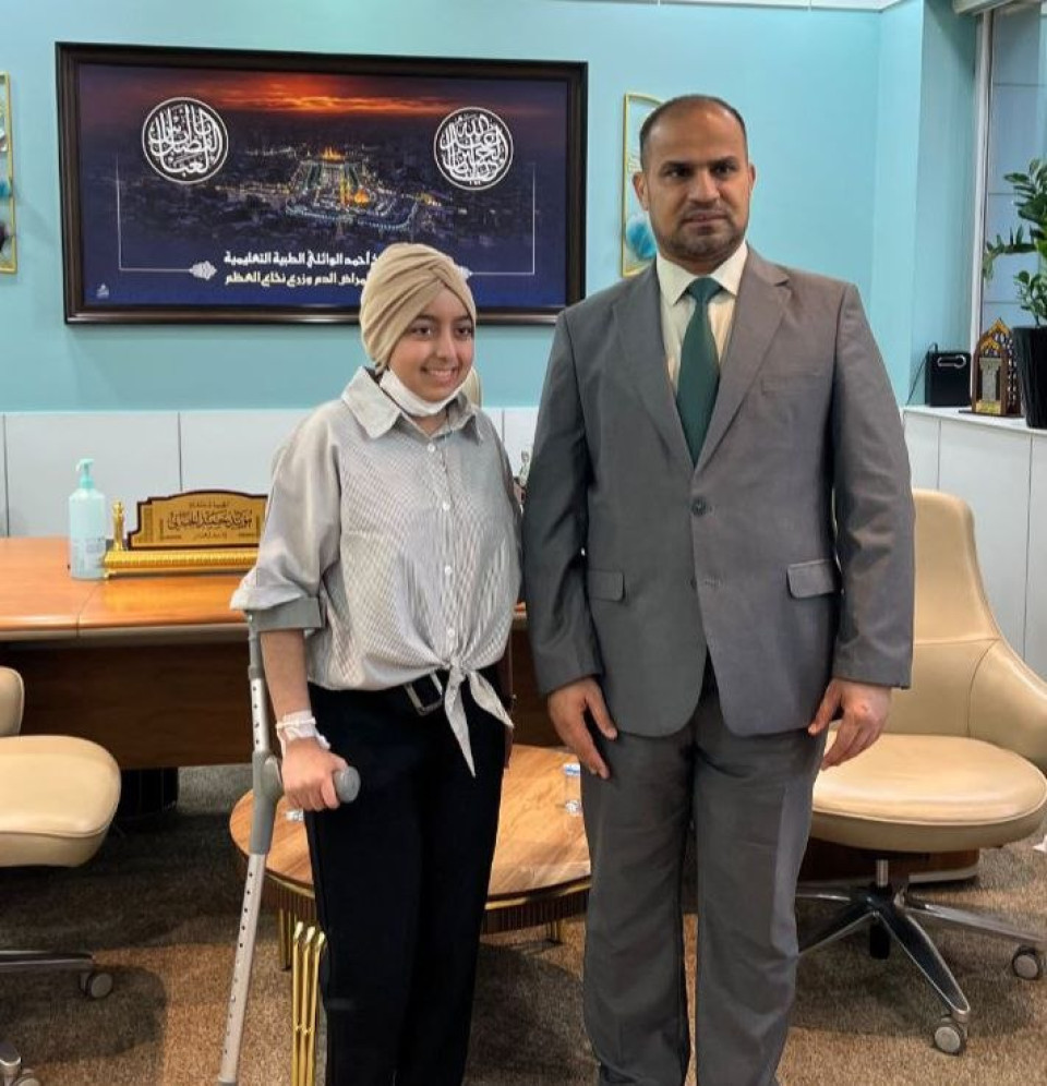 عجزت عن المشي والنطق وفقدت الذاكرة... في انجاز طبي فريد العتبة الحسينية تعيد الحياة لرقية بنت النعمانية