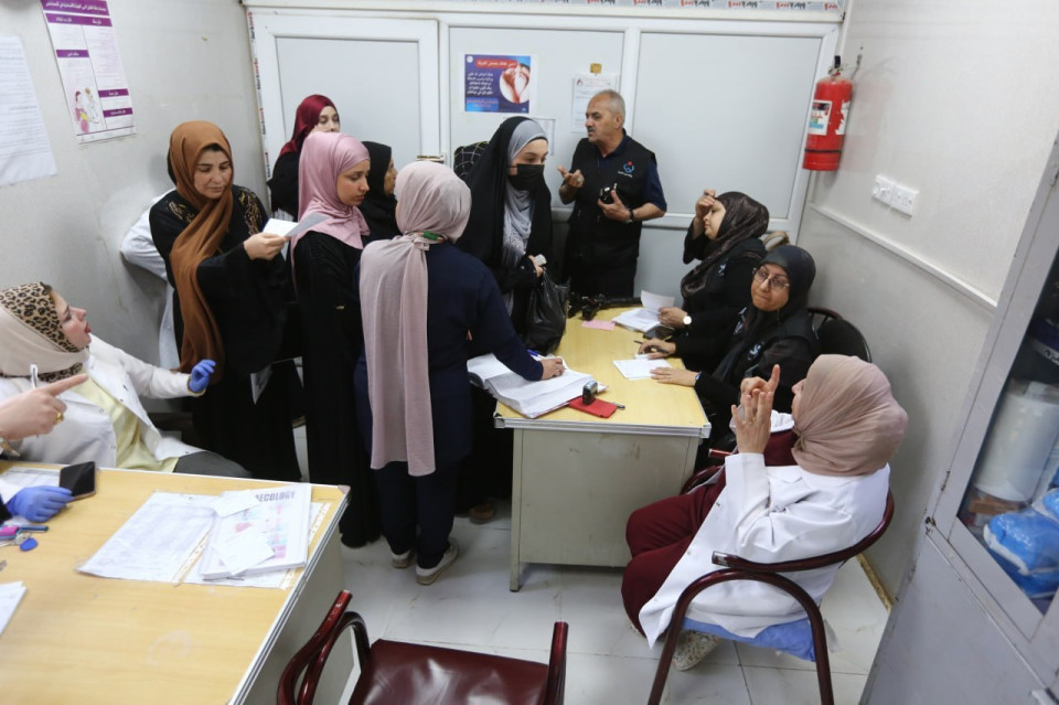 طبيبات مستشفى خديجة في وفد العتبة الحسينية... فحصن (744) وأرسلن (42) لاجراء العمليات من سنجار والبعاج وتلعفر