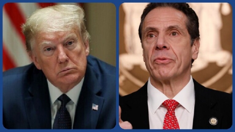 حاكم نيويورك منتقدا ترامب: كان على الرئيس أن يقول الحقيقة لشعبه بشأن كورونا