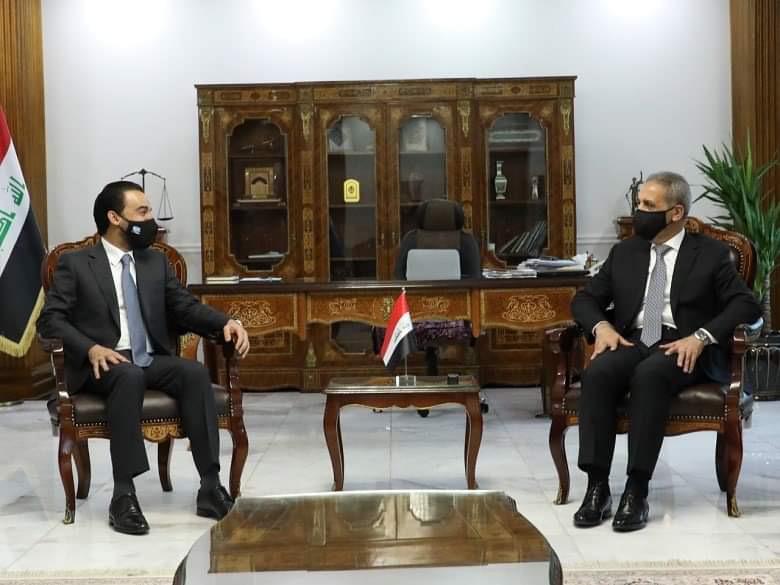 رئيس القضاء يبحث مع الحلبوسي قرار الإفراج عن المتهمين بتفجير مسجد في ديالى