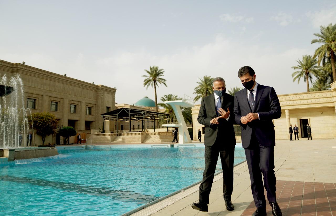 بالصور.. الكاظمي يستقبل بارزاني ويؤكد على ضرورة تعزيز التكامل الأمني بين بغداد واربيل