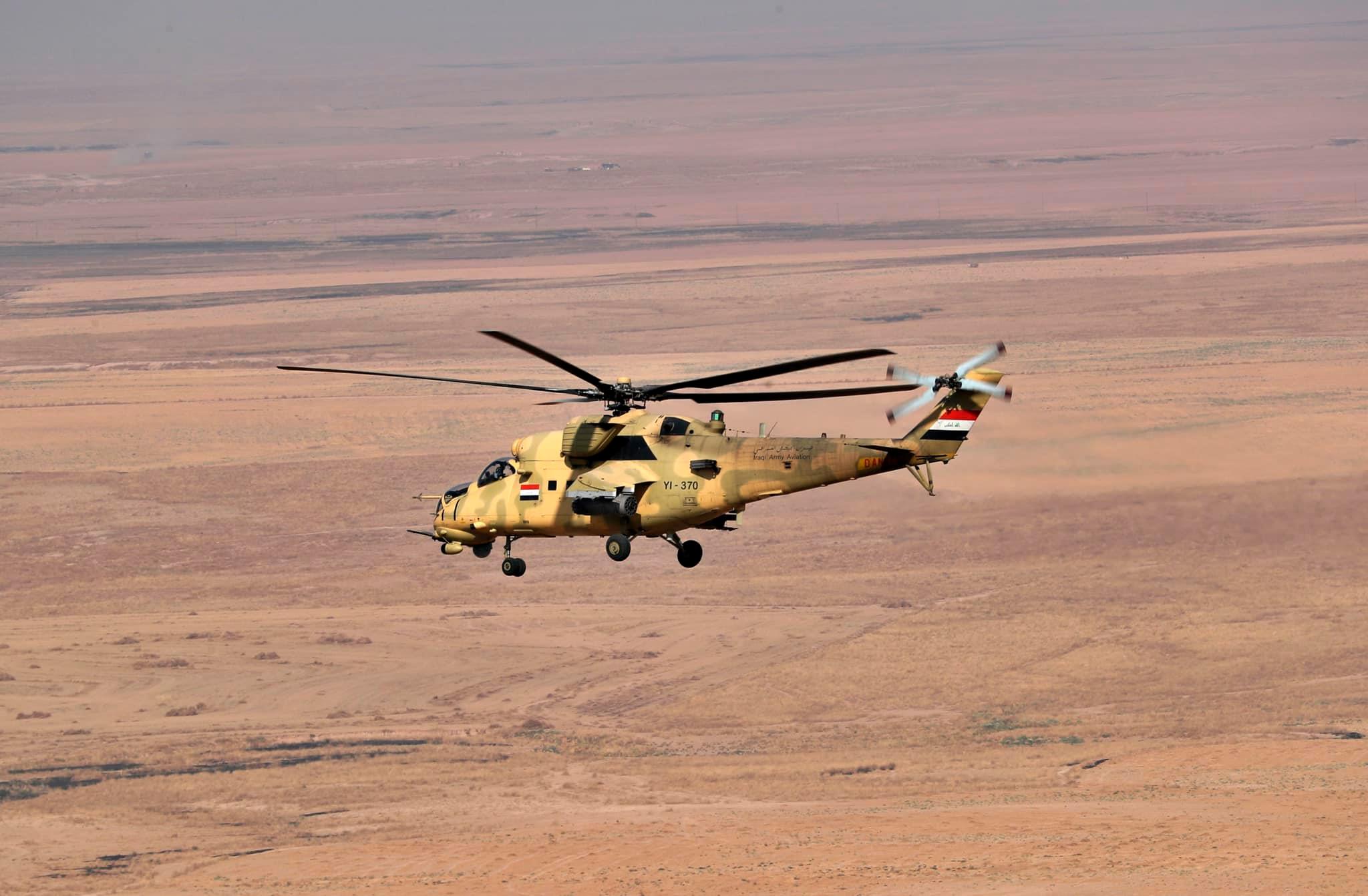 طيران الجيش يدمر "مضافة وكرفان" لداعش في كركوك