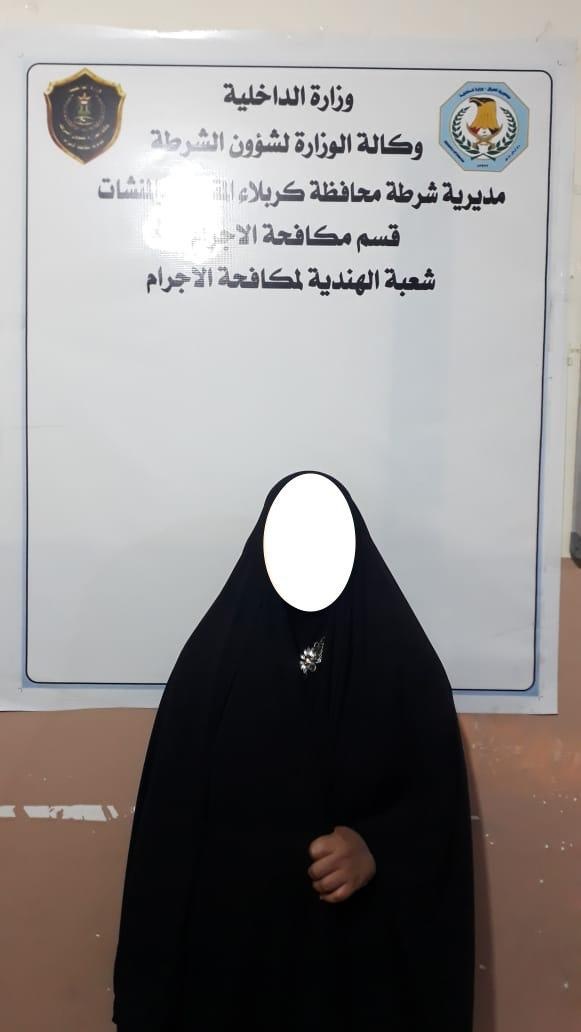 في كربلاء.. القبض على امرأة سرقت 8 دور