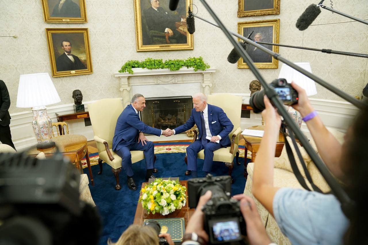 البيان الرسمي للقاء الكاظمي مع بايدن في البيت الابيض (صور)