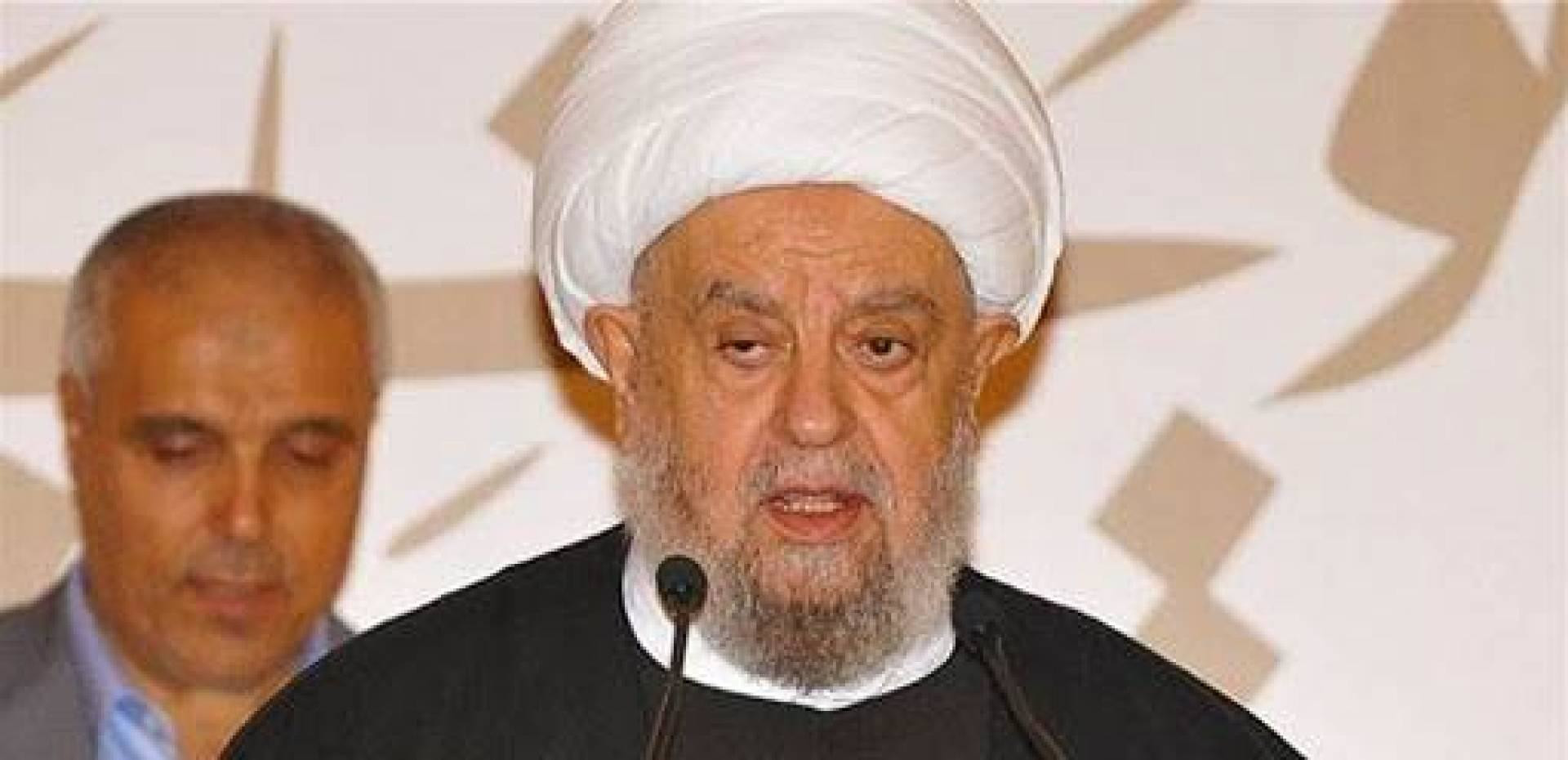 وفاة رئيس المجلس الاسلامي الشيعي الأعلى في لبنان