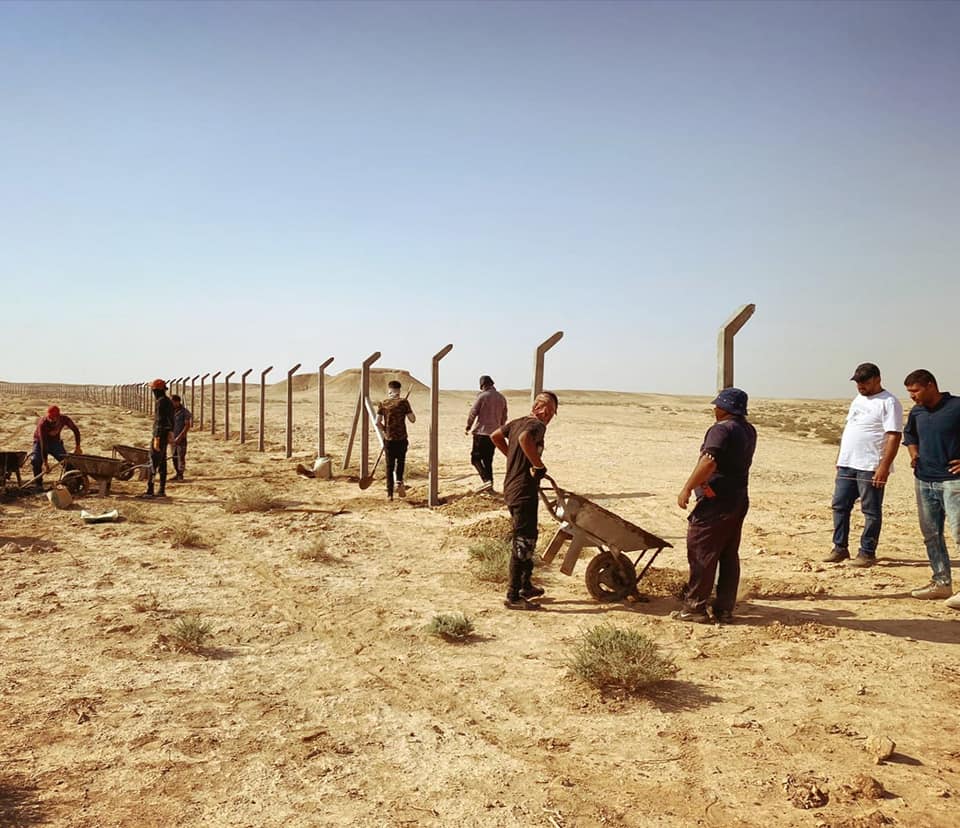 المباشرة بأعمال التسيج لكنيسة الاقيصر في كربلاء المقدسة