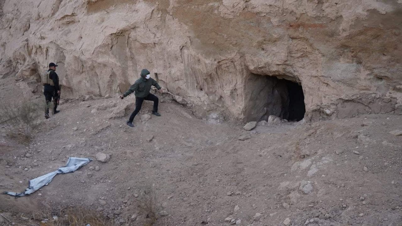 منحوتة بأحد الجبال.. تدمير مضافة لداعش في ديالى (صور)