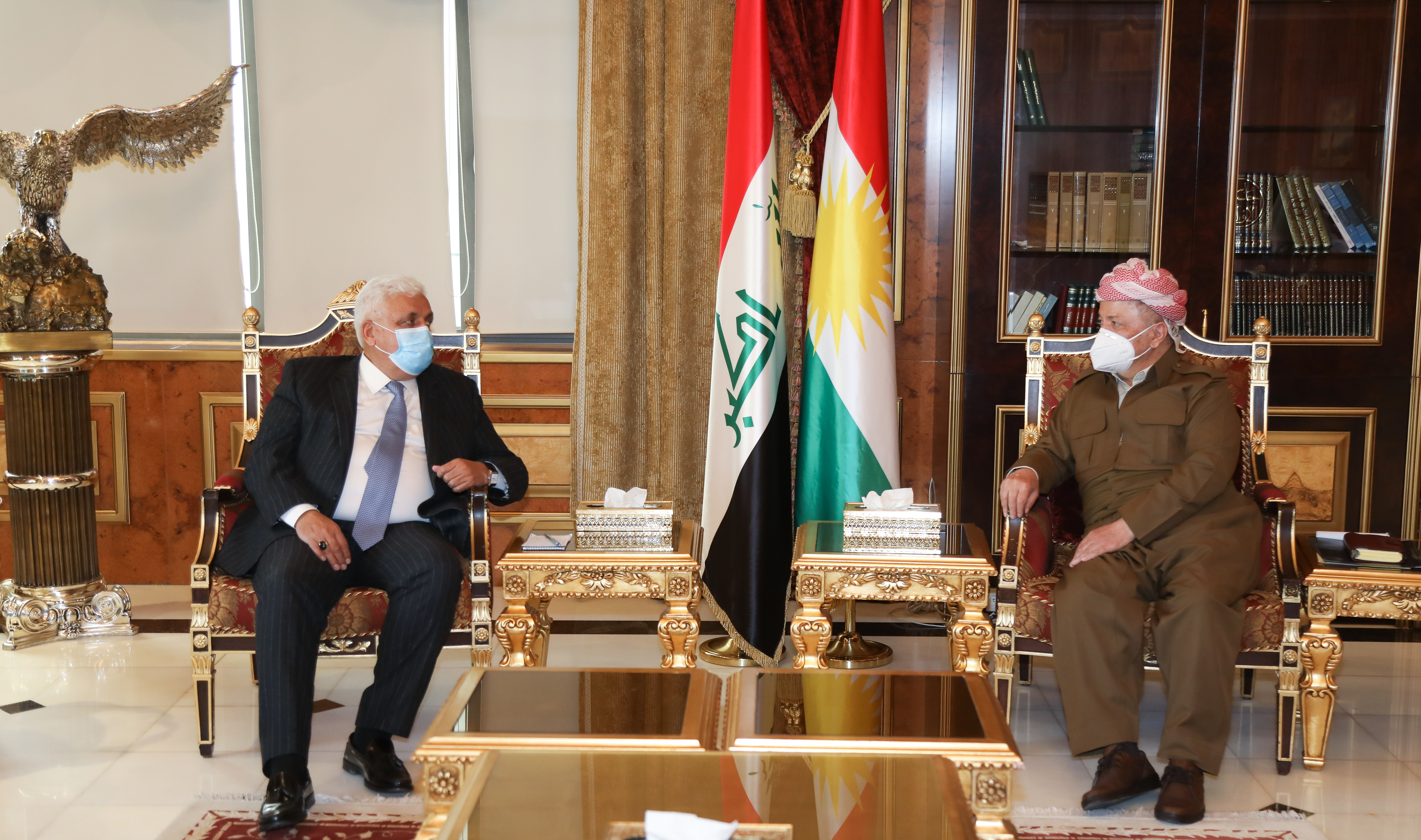 الفياض يصل اربيل ويلتقي على الفور مسعود بارزاني