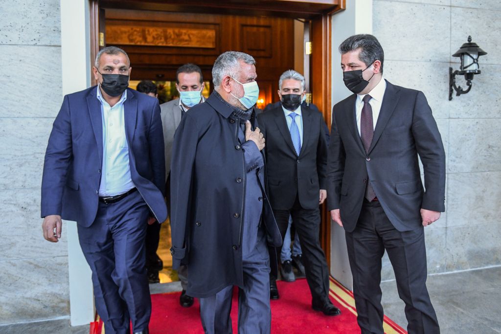 مكتب العامري يصدر توضيحاً بشأن مباحثاته في أربيل