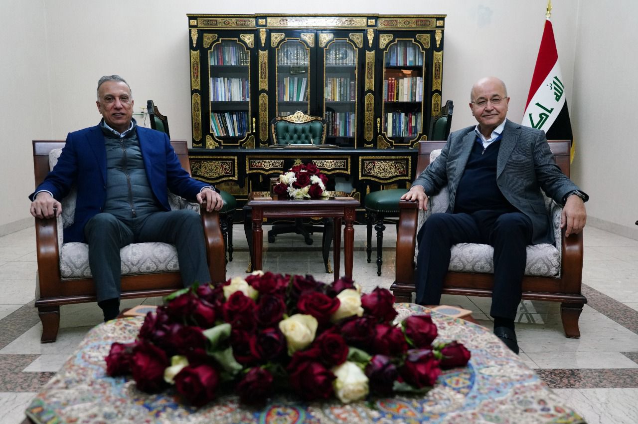 صالح والكاظمي يؤكدان على ملاحقة داعش ودعم القوات الأمنية