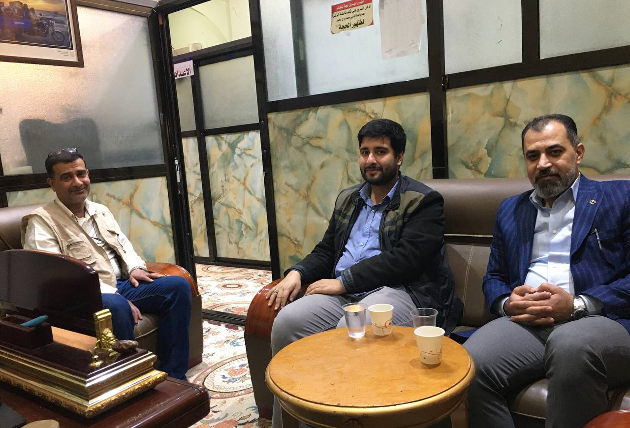 وفد من مكتب السيد المدرسي يزور مقر وكالة نون الخبرية