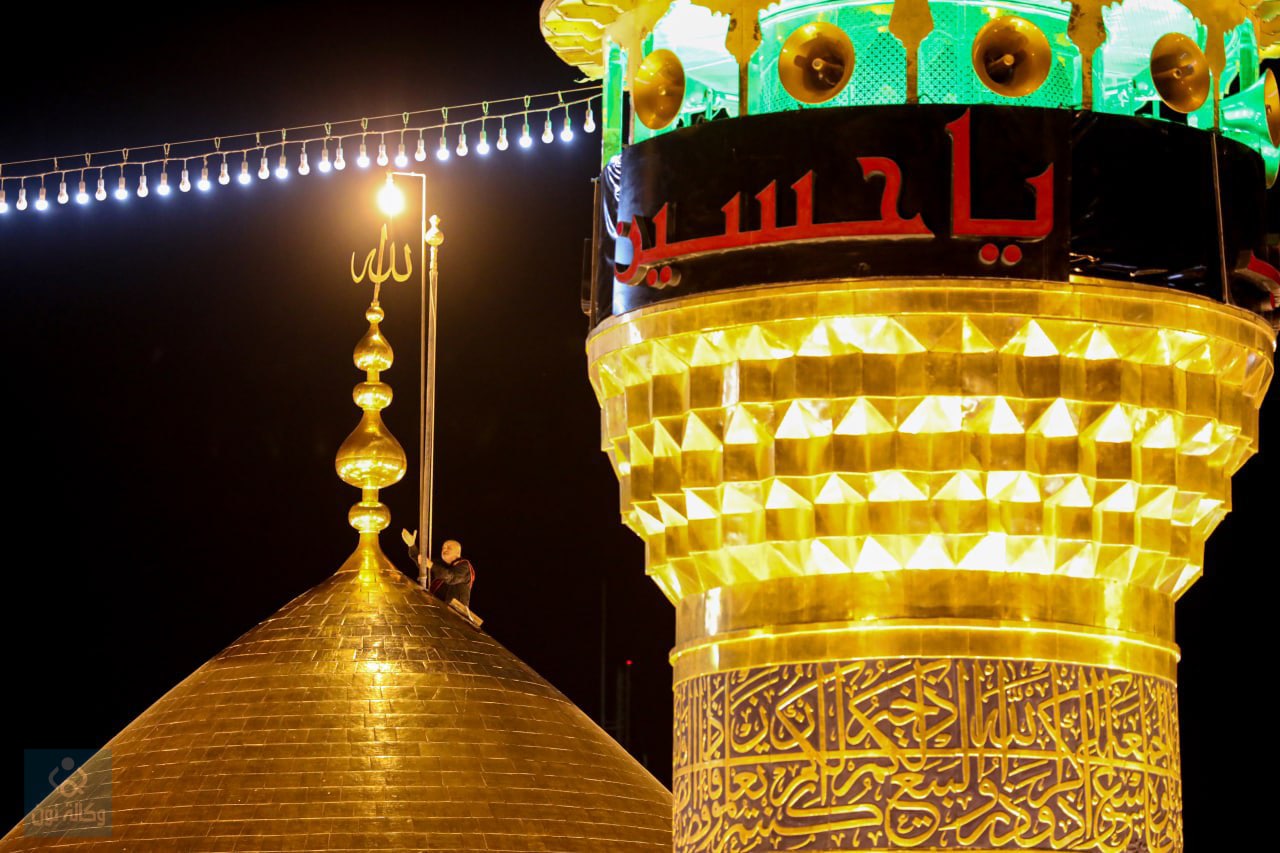 لقطات حصرية لقبر سيد الشهداء تزامناً مع اعلان الحزن في كربلاء