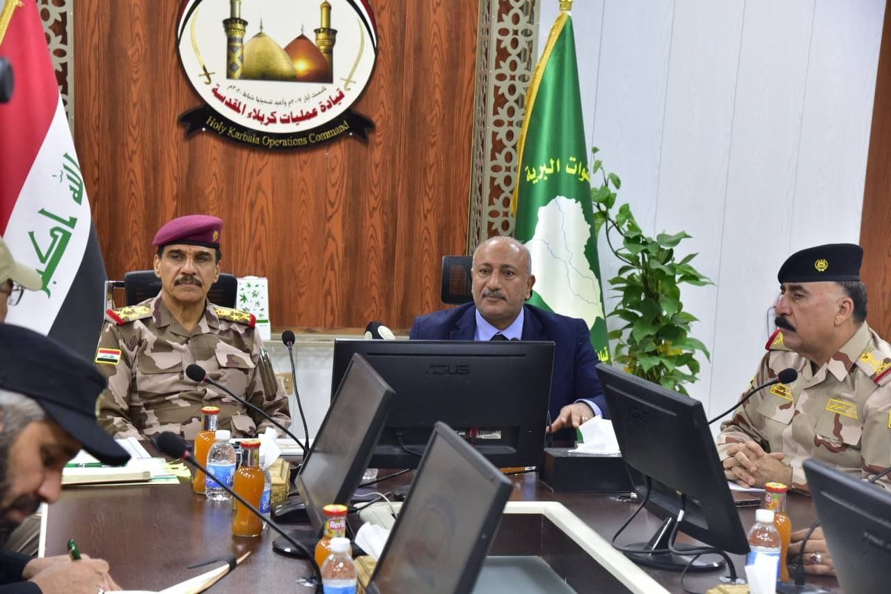 مؤتمر أمني في كربلاء يبحث خطة تأمين الزيارة الأربعينية (صور)