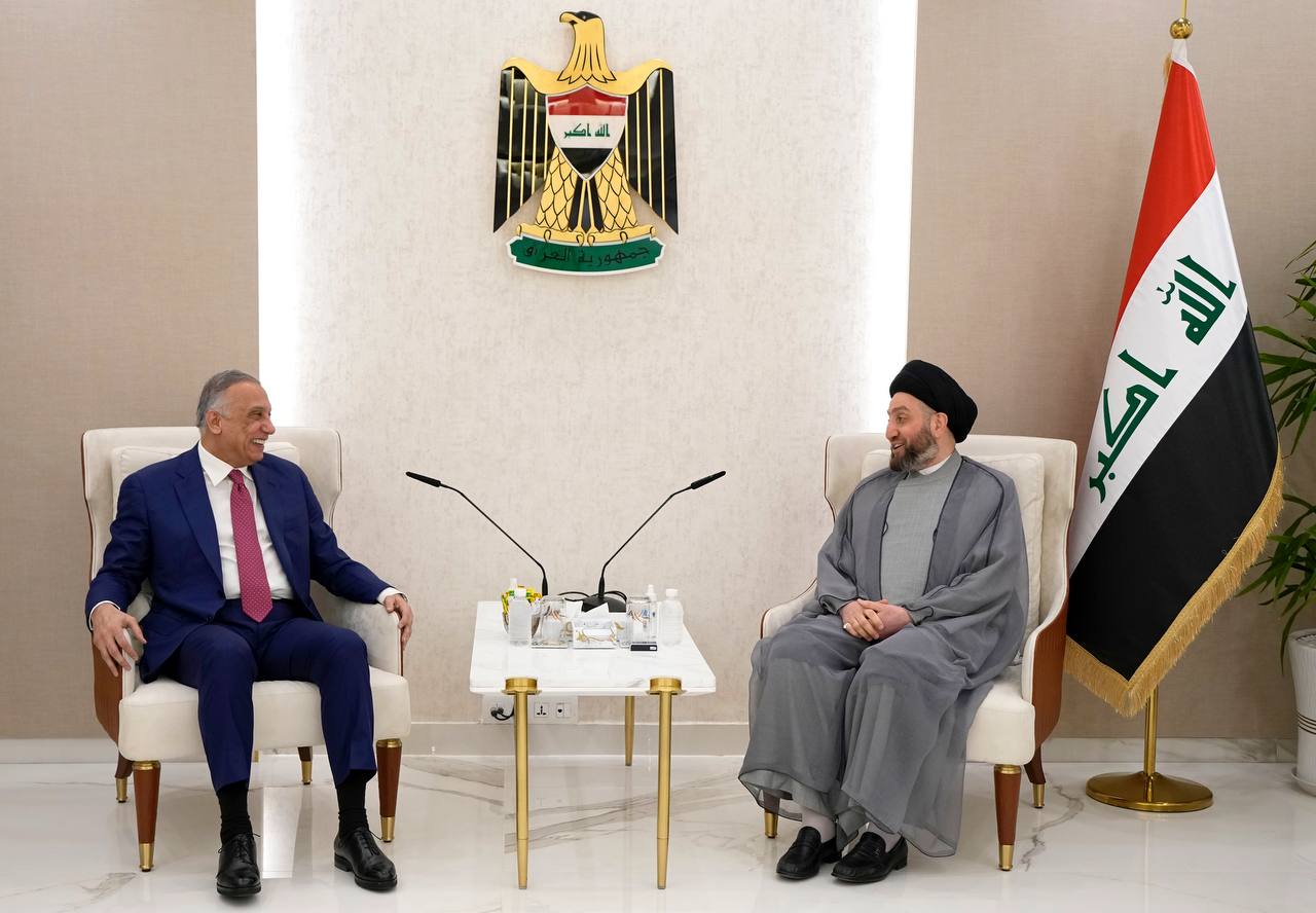 الكاظمي والحكيم يبحثان تطورات المشهد السياسي وملف تشكيل الحكومة