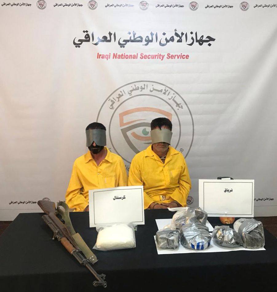 اعتقال تاجري مخدرات بحوزتهما 5 كغم من الكريستال في محافظة عراقية حدودية مع ايران